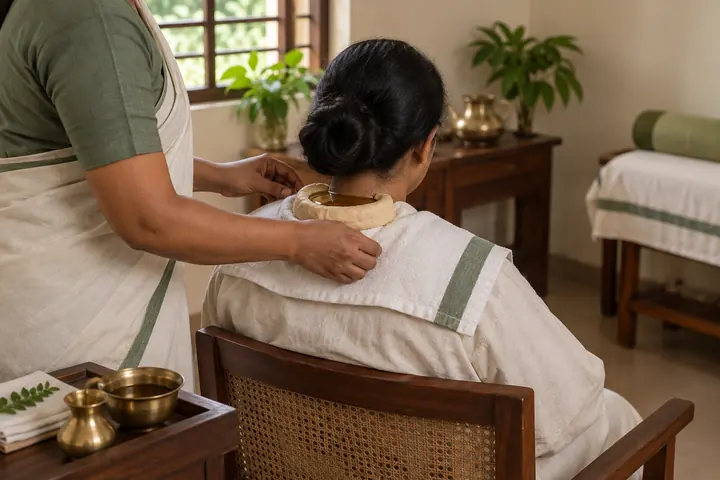 Greeva Vasti traditional neck treatment